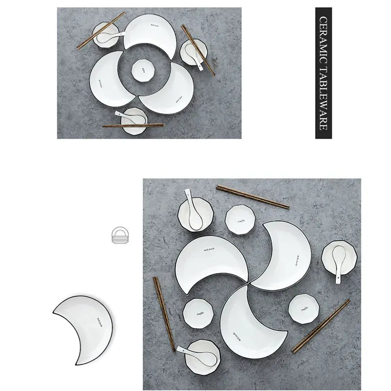 Moon Shape Plates