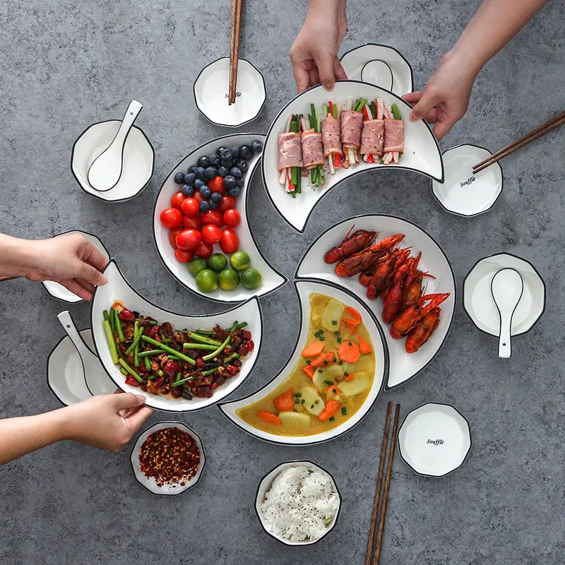 Moon Shape Plates