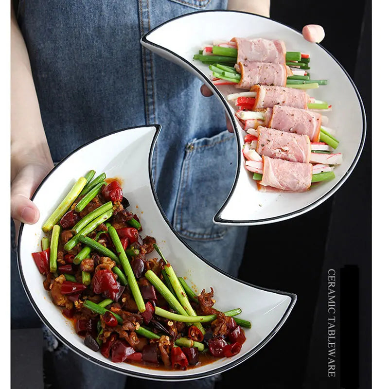 Moon Shape Plates