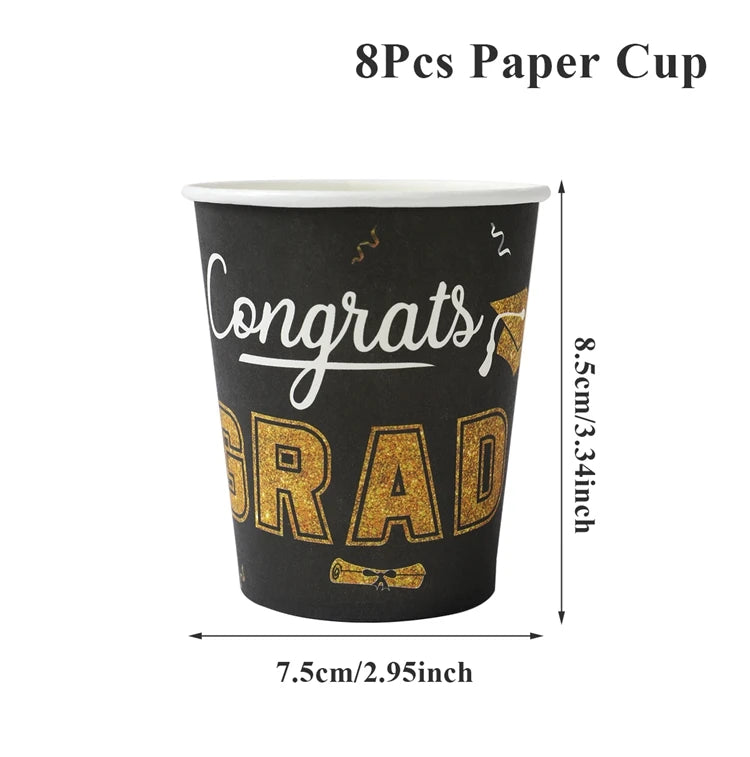 Graduation Party Plates, Cups and Napkins 2025