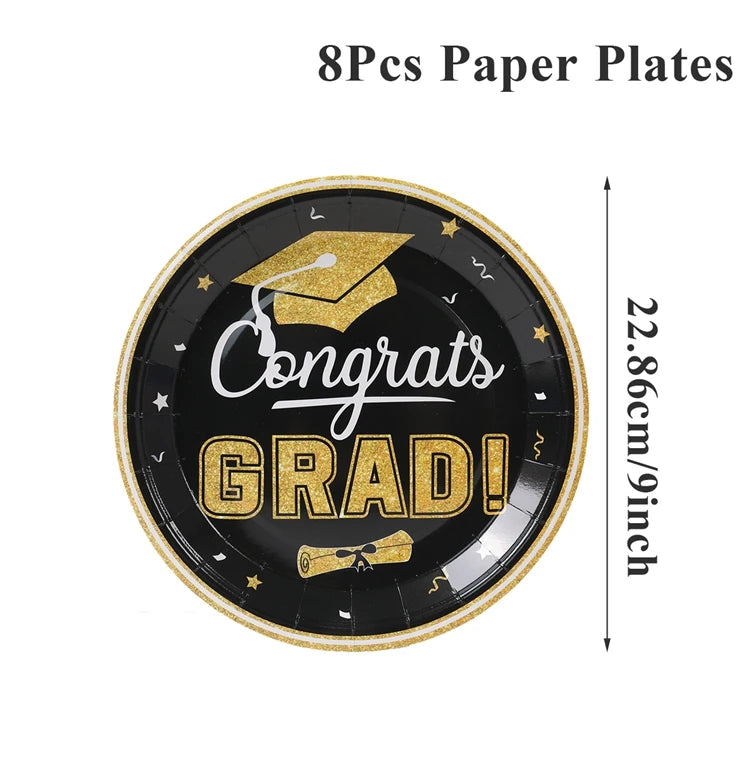 Graduation Party Plates, Cups and Napkins 2025