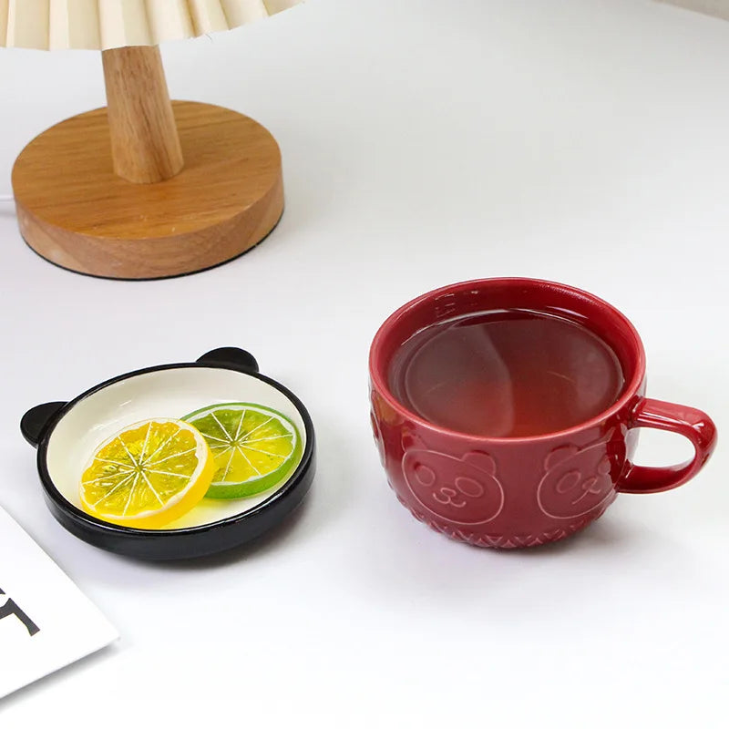 Cartoon Cat Coffee Mug With Cat Pattern
