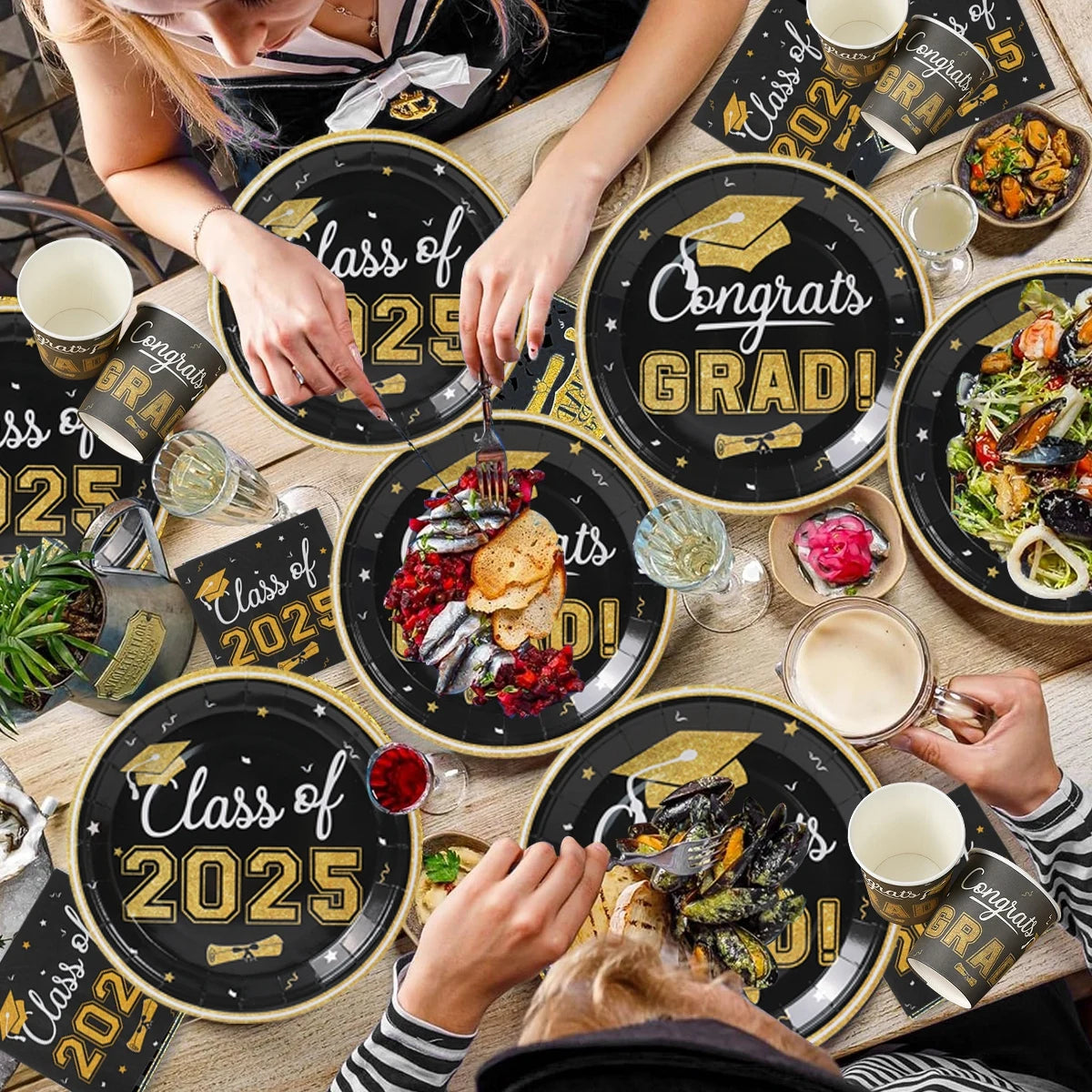 Graduation Party Plates, Cups and Napkins 2025