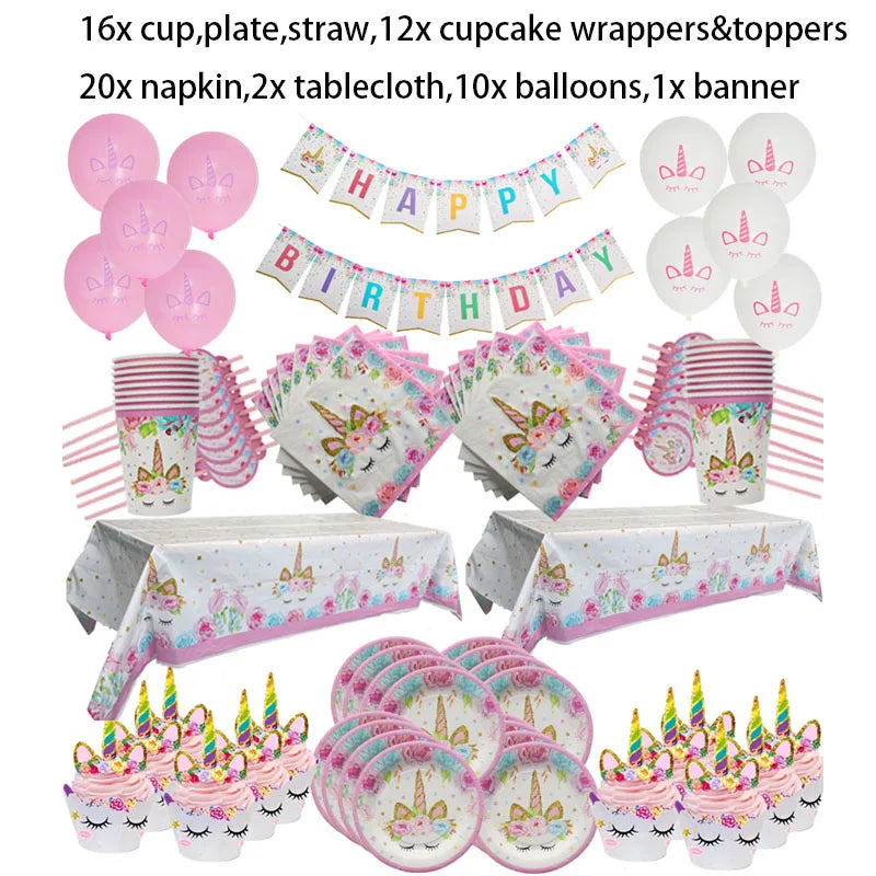 Birthday Party Disposable Tableware set
