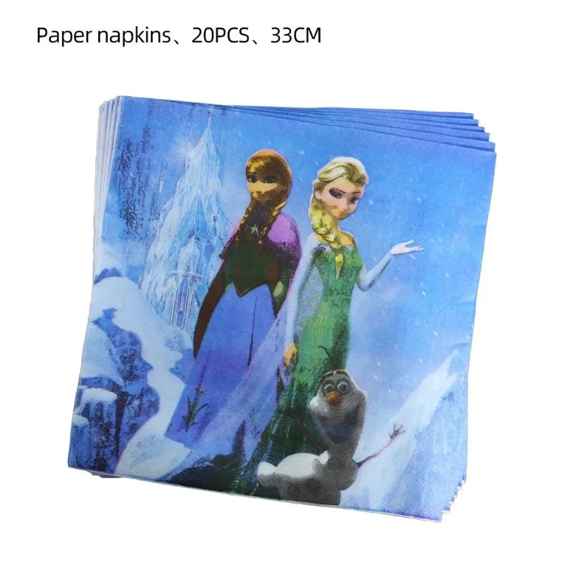 Disney Frozen Elsa Anna disposable tableware