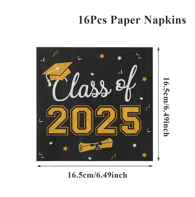 Graduation Party Plates, Cups and Napkins 2025