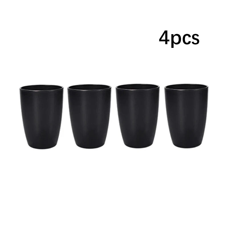 24pcs Camping plastic cutlery set with plates, bowls, cups and serving plates