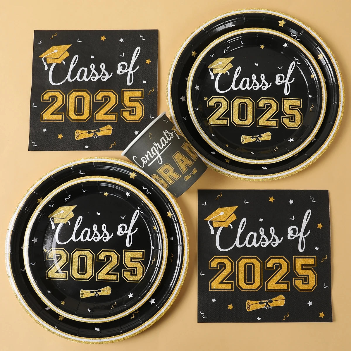 Graduation Party Plates, Cups and Napkins 2025