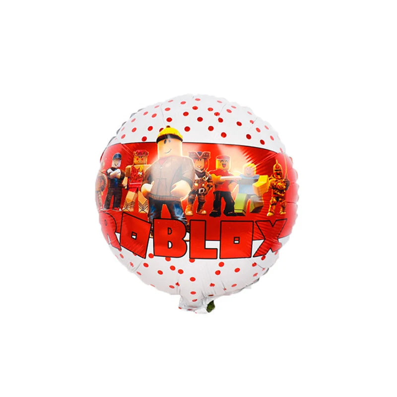 Roblox Themed Birthday Party Decorations – Favourite Roblox Characters - Disposable Tableware & Balloons for Kids