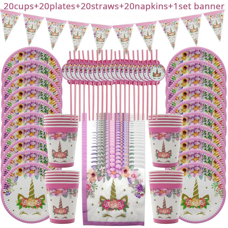 Birthday Party Disposable Tableware set