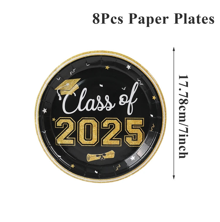 Graduation Party Plates, Cups and Napkins 2025