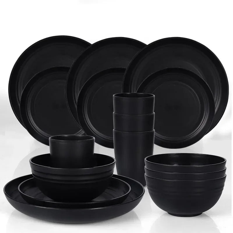 16-Piece Tableware Set Vintage Ceramic Stoneware Set