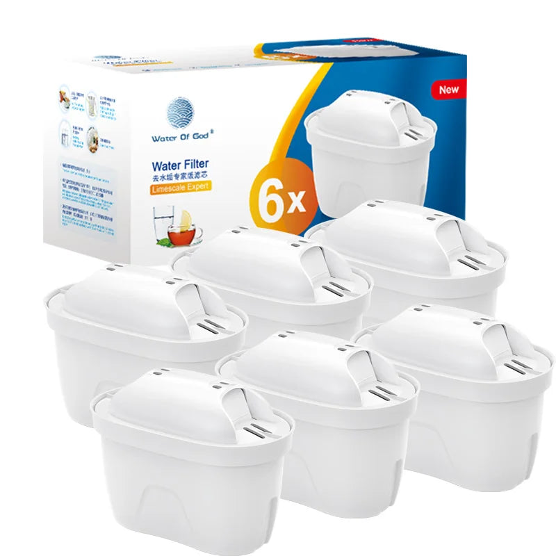 Compatible Water Filter Cartridges for Brita Maxtra+ | Activated Carbon Water Purifier Filters