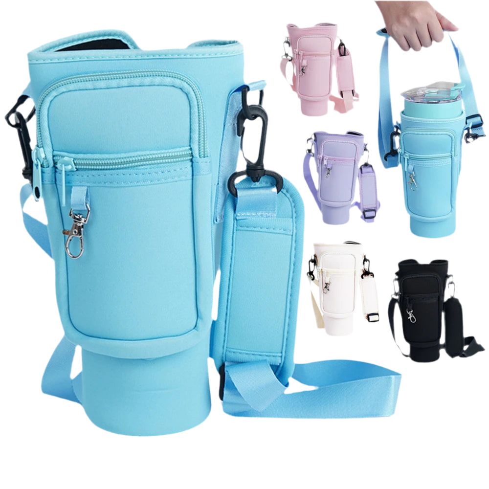 40oz Neoprene Water Bottle Carrier Bag