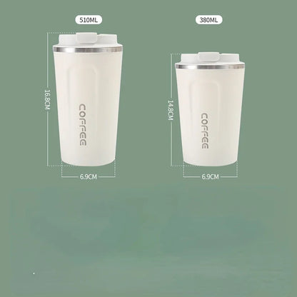 380/510ml Stainless Steel Coffee Cup Travel Thermal