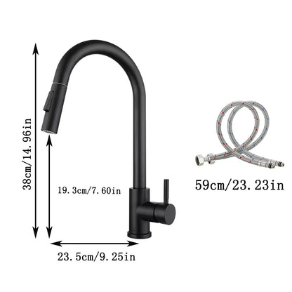 stainless steel faucet pull-out type