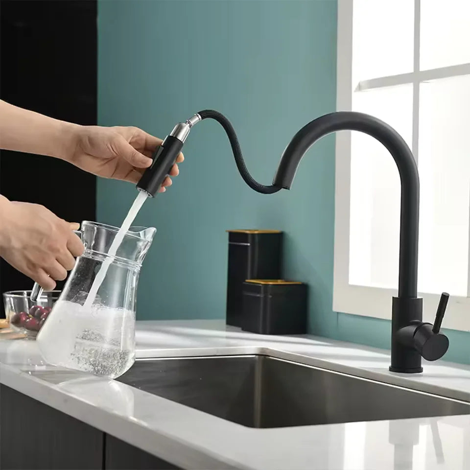 stainless steel faucet pull-out type