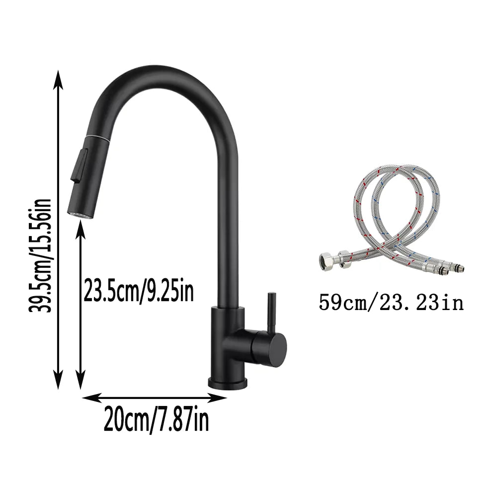 stainless steel faucet pull-out type