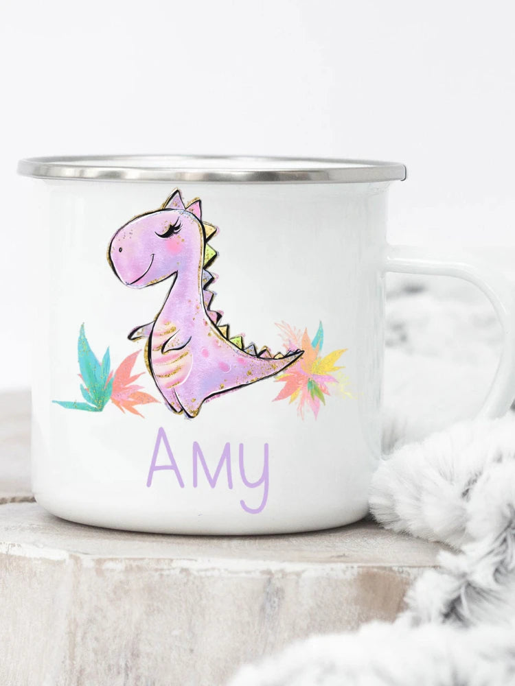 Dinosaur Letter Mugs Cute Coffee Cup