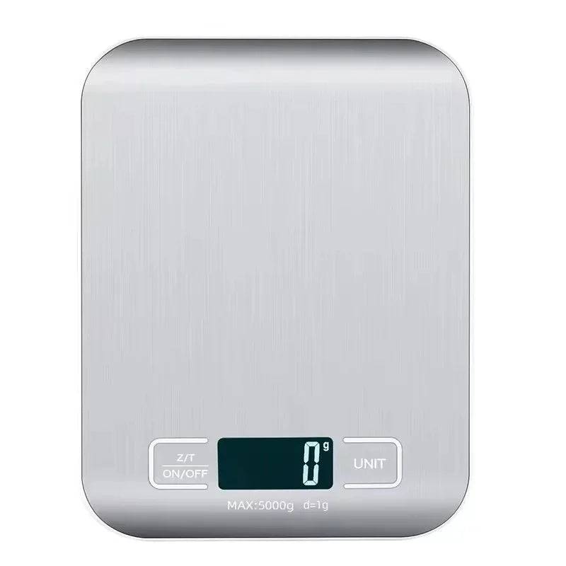 Digital Kitchen Scale with LED Display | Stainless Steel Food & Baking Scale 5kg