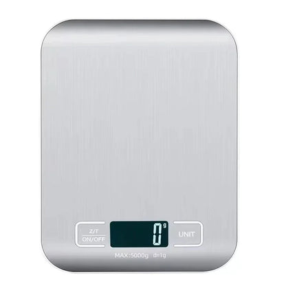 Digital Kitchen Scale with LED Display | Stainless Steel Food & Baking Scale 5kg