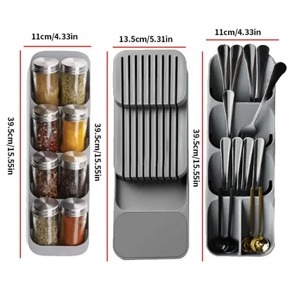 Expandable Cutlery Drawer Organiser | Space-Saving Kitchen Utensil Storage Tray