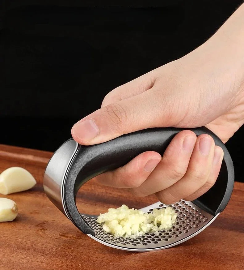 Stainless Steel Garlic Press Crusher