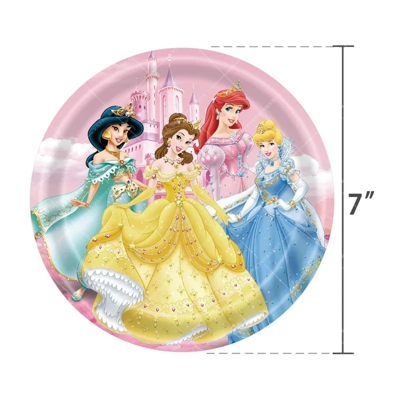 Disney Princess Theme Party Disposable Tableware