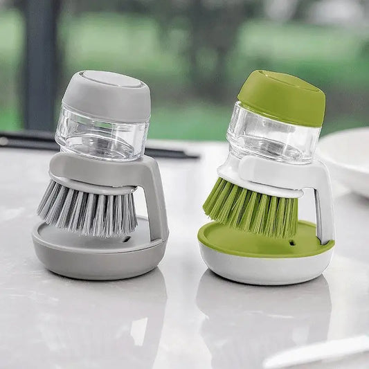 Dish Brush with Dispenser Liquid