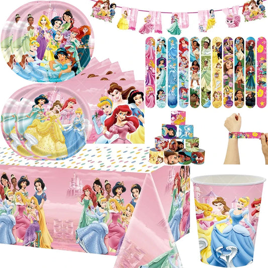 Disney Princess Theme Party Disposable Tableware