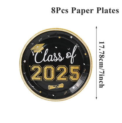 Graduation Party Plates, Cups and Napkins 2025