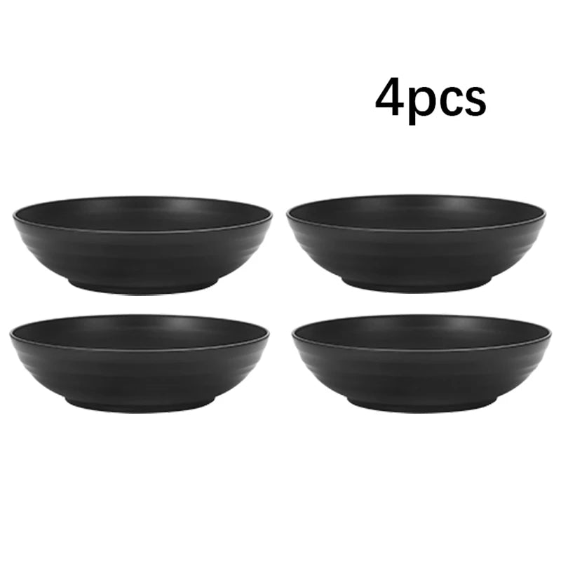 24pcs Camping plastic cutlery set with plates, bowls, cups and serving plates