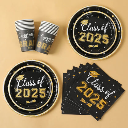 Graduation Party Plates, Cups and Napkins 2025