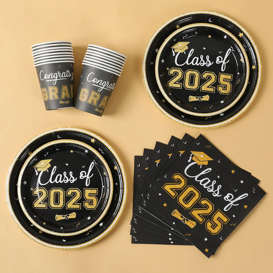 Graduation Party Plates, Cups and Napkins 2025