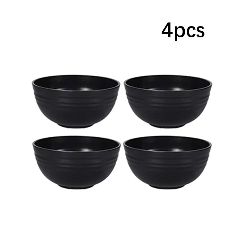 24pcs Camping plastic cutlery set with plates, bowls, cups and serving plates